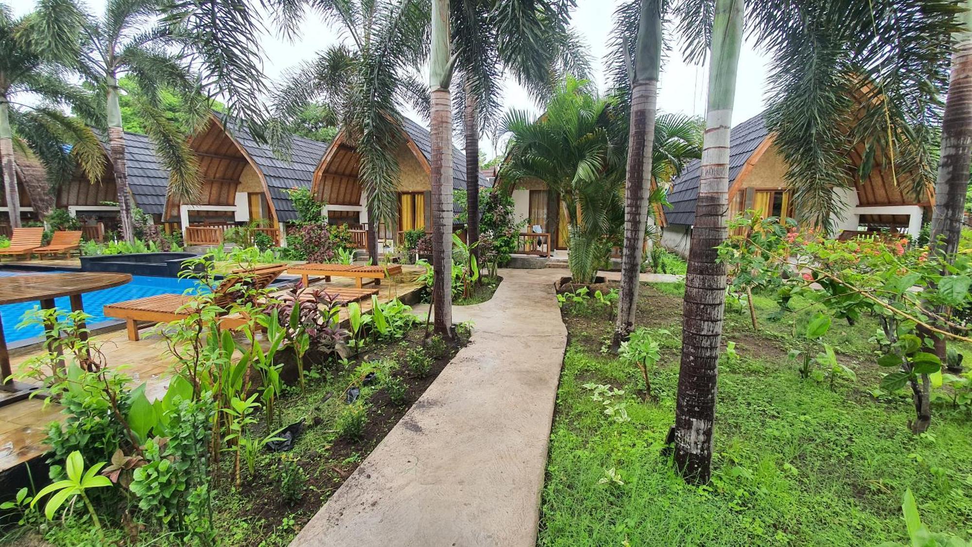 G Two Cottages Gili Air Exterior foto